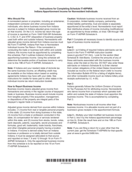 State Form 49059 Schedule IT-40PNRA Indiana Apportioned Income for Nonresident Individuals - Indiana, Page 2