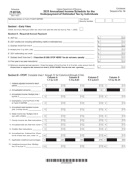 State Form 48437 Schedule IT-2210A Annualized Income Schedule for the Underpayment of Estimated Tax by Individuals - Indiana