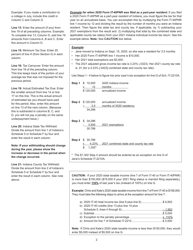 State Form 48437 Schedule IT-2210A Annualized Income Schedule for the Underpayment of Estimated Tax by Individuals - Indiana, Page 4