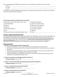 DNR Form 50C (542-1604) Citizen Convenience Center Permit Application - Iowa, Page 2