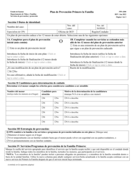 Document preview: Formulario PPS4300 Plan De Prevencion Primero La Familia - Kansas (Spanish)