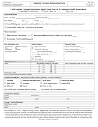 Form PPS5310 Adoption Exchange Information Form - Kansas