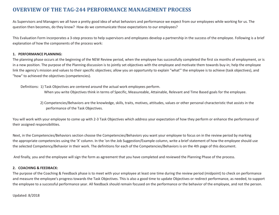 Performance Review Form - Kansas, Page 6