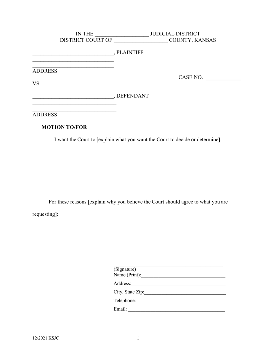 Kansas Notice of Hearing - Fill Out, Sign Online and Download PDF ...