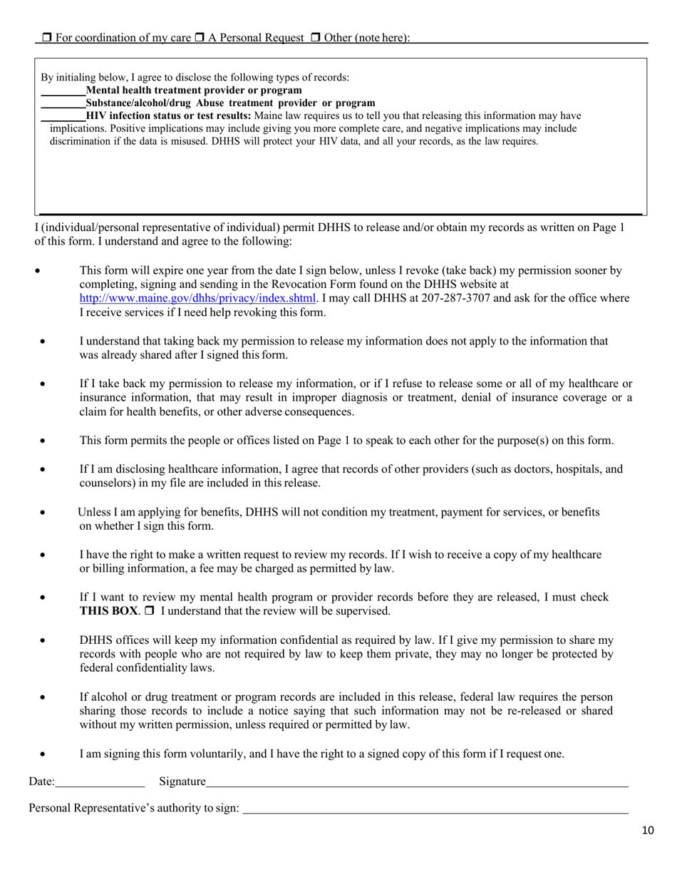 Form OFI NHW01 Application for Long Term Care Mainecare - Maine, Page 12