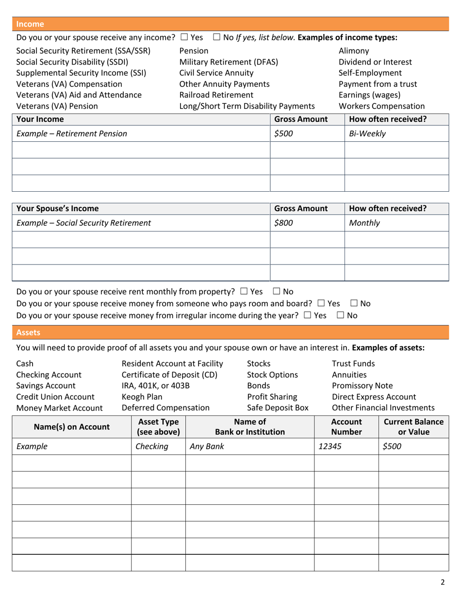 Form OFI NHW01 Application for Long Term Care Mainecare - Maine, Page 4