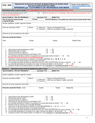 Document preview: Aprobado Por Tca/Formato De Referencia DHS-Mora - Maryland (Spanish)