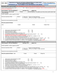 Aprobado Por Tca/Formato De Referencia DHS-Mora - Maryland (Spanish)