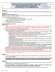 Tca Pending DHS Authorization Referral Form - Maryland (French), Page 2
