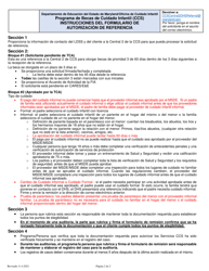 Tca Pendiente Formulario De Referencia De Autorizacion Del Dhs - Maryland (Spanish), Page 2
