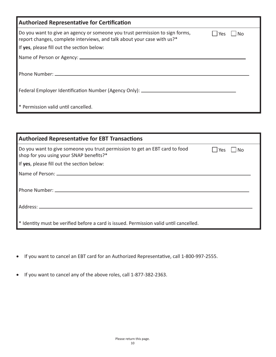 Form SNAPA-1 Snap Benefits Application - Massachusetts, Page 10