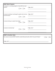 Form SNAPA-1 Snap Benefits Application - Massachusetts, Page 8