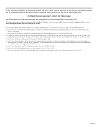 Tax Disclosure Report - Foreign Property and Casualty Insurance Companies - Massachusetts, Page 2