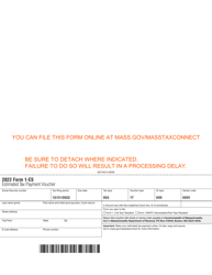 Form 1-ES Estimated Income Tax Payment Voucher - Massachusetts, Page 4