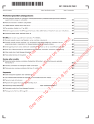 Form 63-23P Premium Excise Return for Insurance Companies - Massachusetts, Page 3