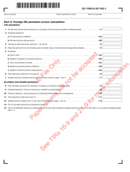 Form 63-20P Premium Excise Return for Life Insurance Companies - Massachusetts, Page 5