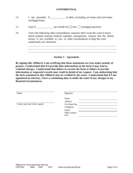 Form CHP1002 Affidavit for Court-Appointed Attorney - Minnesota, Page 3