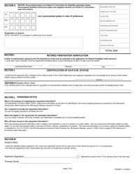 Form PS2904 Application for Disability Plates - Minnesota, Page 2