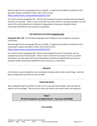 Form GAC401 Instructions - Petition for Successor Guardian/Conservator - Minnesota, Page 4