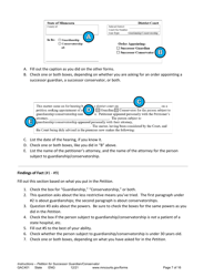 Form GAC401 Instructions - Petition for Successor Guardian/Conservator - Minnesota, Page 7