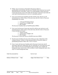 Form GAC404 Order Appointing Successor Guardian/Successor Conservator - Minnesota, Page 9