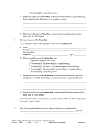 Form GAC402 Petition for Appointment of Successor Guardian/Conservator - Minnesota, Page 4