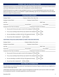 Reemployment/Alternative Trade Adjustment Assistance (Rtaa/Ataa) Application - Minnesota, Page 2