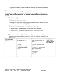 Form PRO1202 Petition for Formal Probate of Will and for Formal Appointment of Personal Representative - Minnesota, Page 4