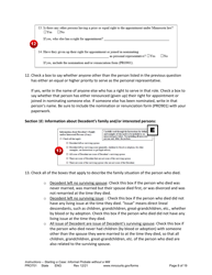 Form PRO701 Instructions - Starting a Case: Informal Probate Without a Will - Minnesota, Page 8