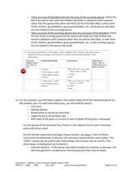Form PRO701 Instructions - Starting a Case: Informal Probate Without a Will - Minnesota, Page 9