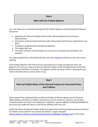 Form PRO801 Instructions - Starting a Case: Informal Probate With a Will - Minnesota, Page 16