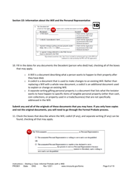 Form PRO801 Instructions - Starting a Case: Informal Probate With a Will - Minnesota, Page 6