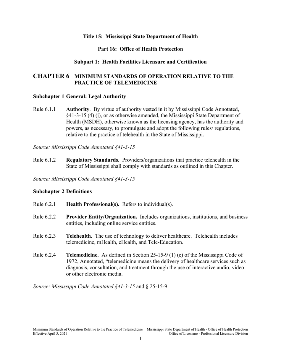 Form 1255 Telemedicine Application for Registration - Mississippi, Page 3