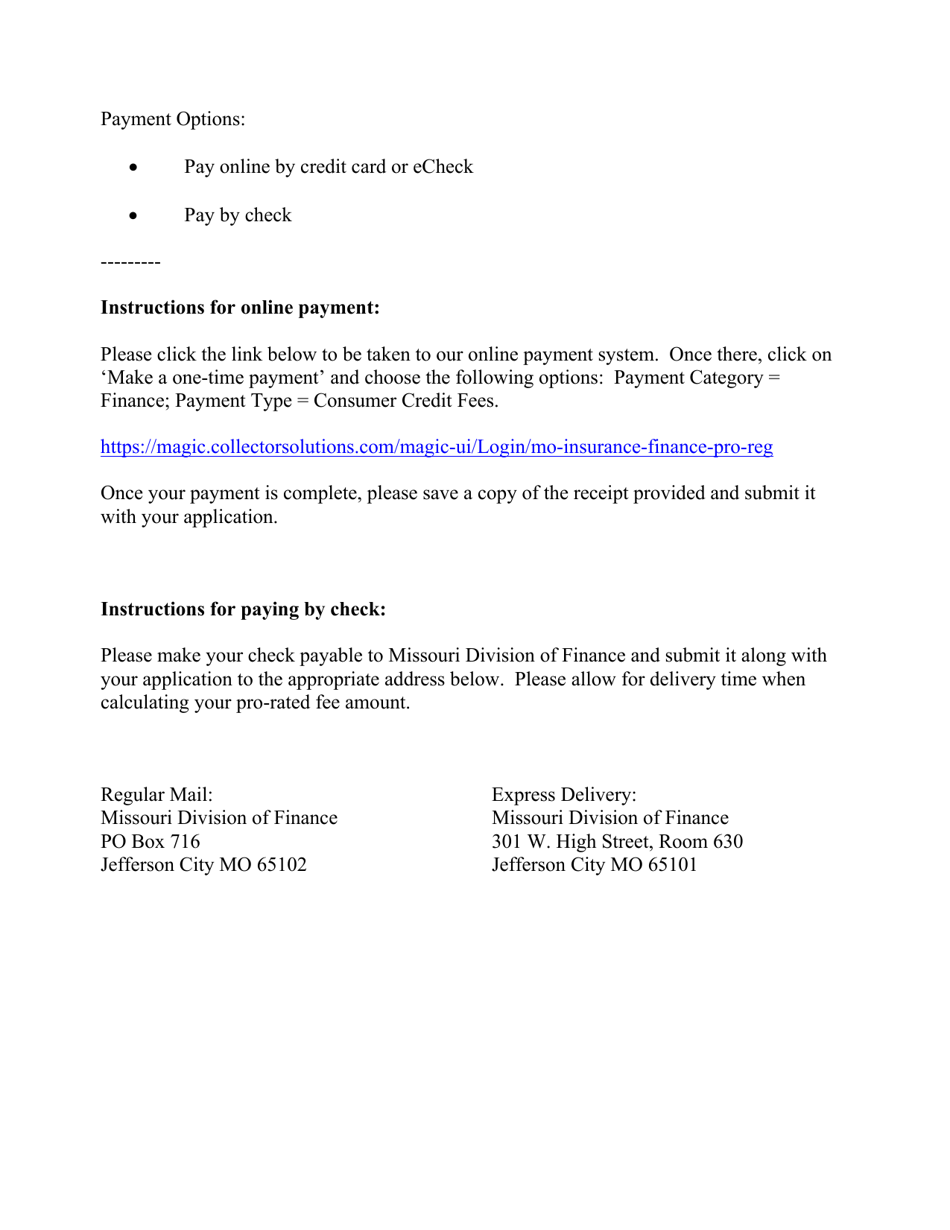 Application for Missouri Financing Institution - Missouri, Page 4