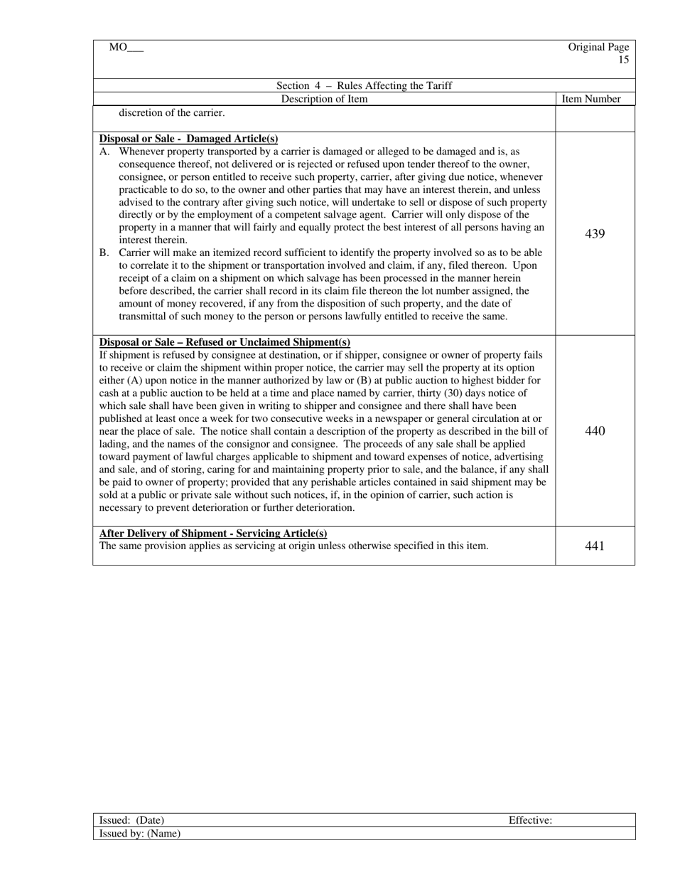 Hourly Rate Tariff - Missouri, Page 16