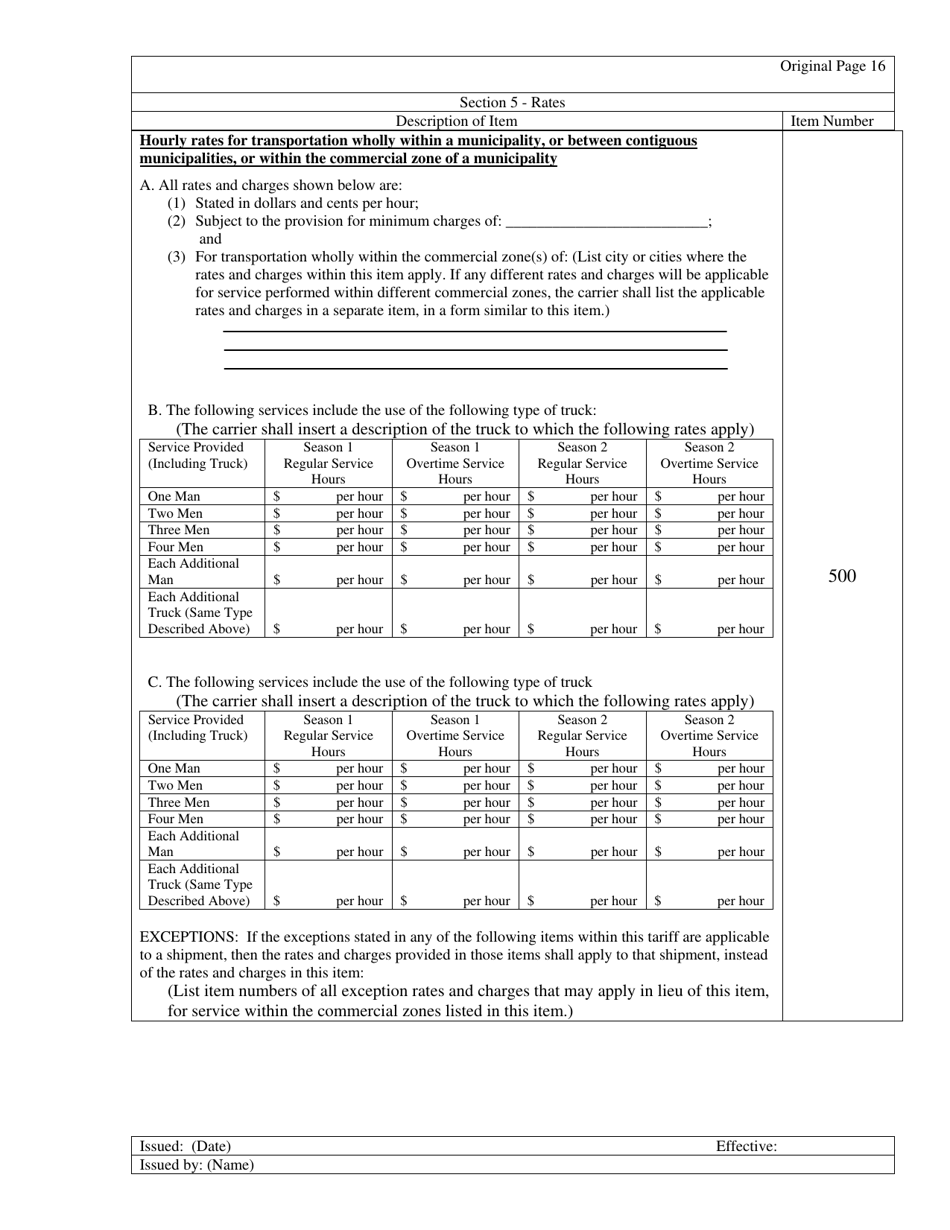 Hourly Rate Tariff - Missouri, Page 17