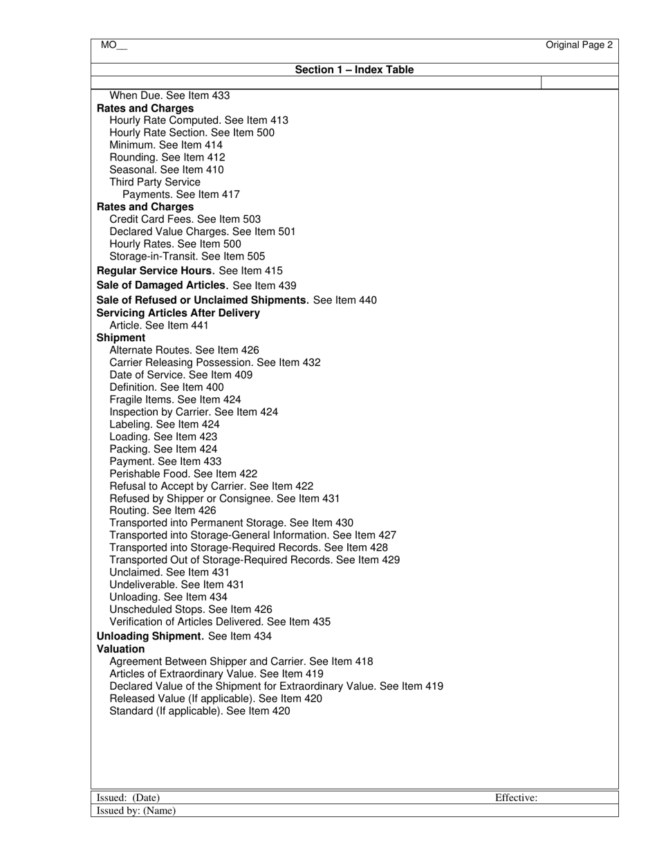 Hourly Rate Tariff - Missouri, Page 3