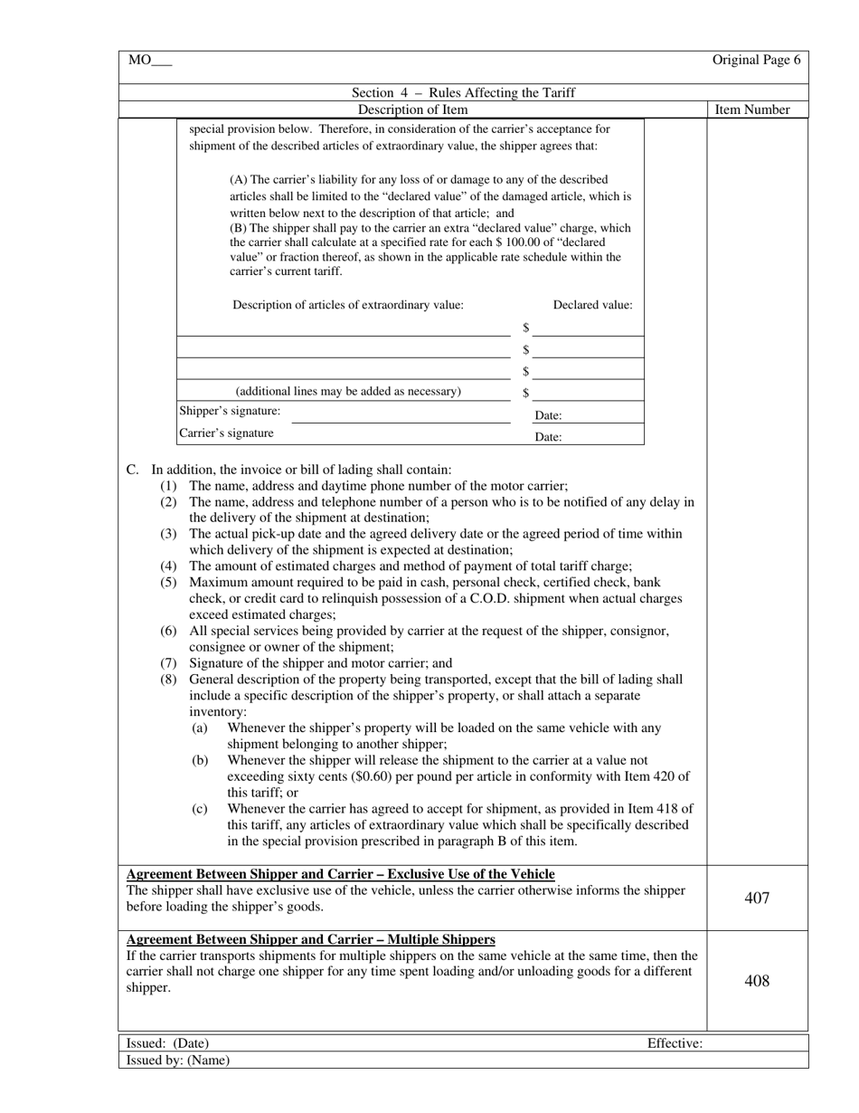 Hourly Rate Tariff - Missouri, Page 7