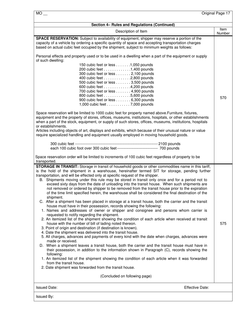 Distance Rate Tariff - Missouri, Page 18