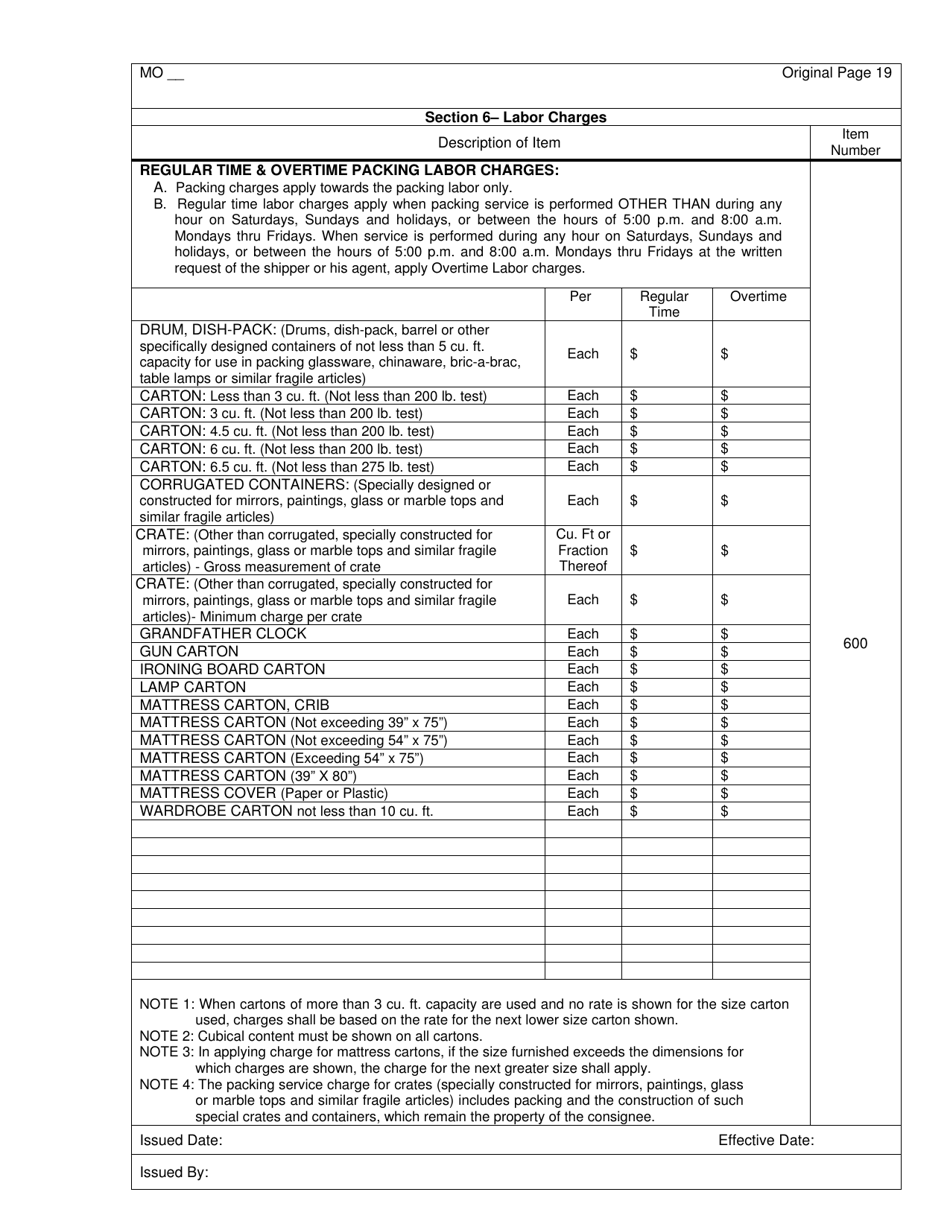 Distance Rate Tariff - Missouri, Page 20