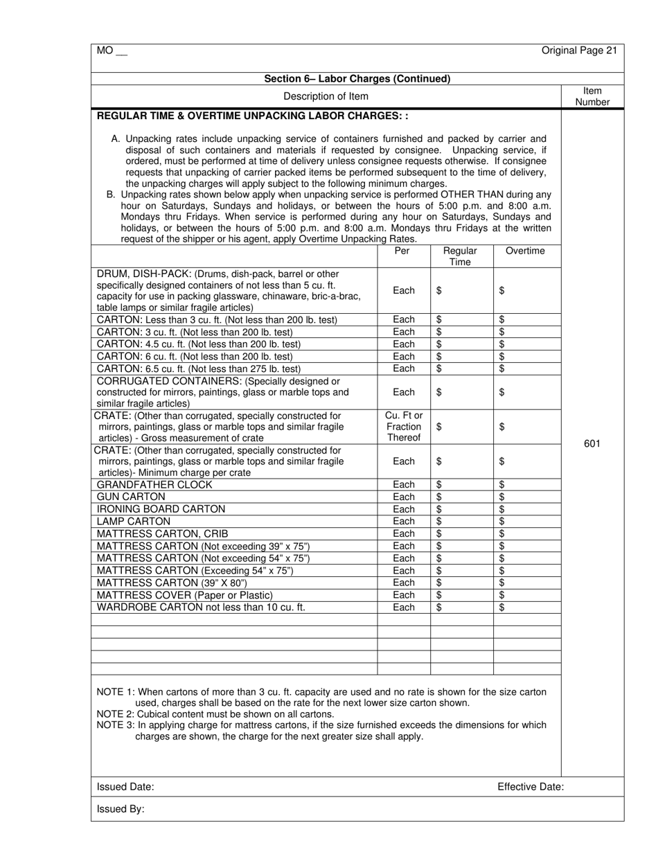 Distance Rate Tariff - Missouri, Page 21