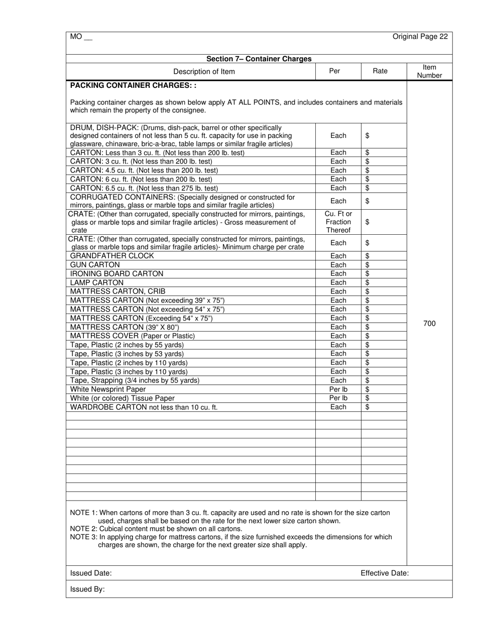 Distance Rate Tariff - Missouri, Page 22