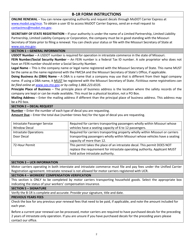 Form B-1R Application for Annual or Temporary Credentials - Missouri, Page 2