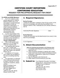 Appendix F Request for Pre-approval/Request for Credit - Certified Court Reporters Continuing Education - Missouri, Page 2