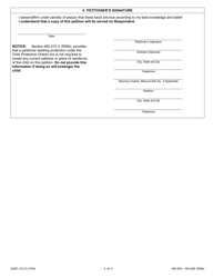Form CP40 Petition for Order of Protection - Child - Missouri, Page 4