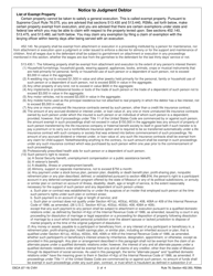 Form CV91 Execution Application and Order - Missouri, Page 3