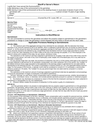 Form CV92 Garnishment Application and Order - Missouri, Page 2
