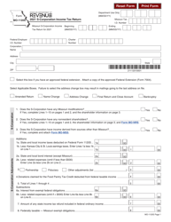 Form MO-1120S S-Corporation Income Tax Return - Missouri