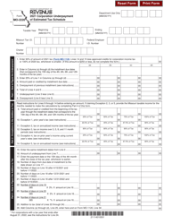 Form MO-2220 Corporation Underpayment of Estimated Tax Schedule - Missouri
