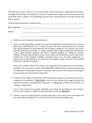 Private Professional Guardian Annual Report of Condition and Submission of Ledger of Stockholders or List of Members and Managers to the Commissioner - Nevada, Page 2